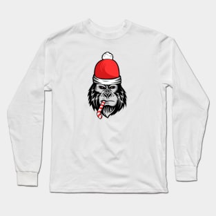 Santa Gorilla Long Sleeve T-Shirt